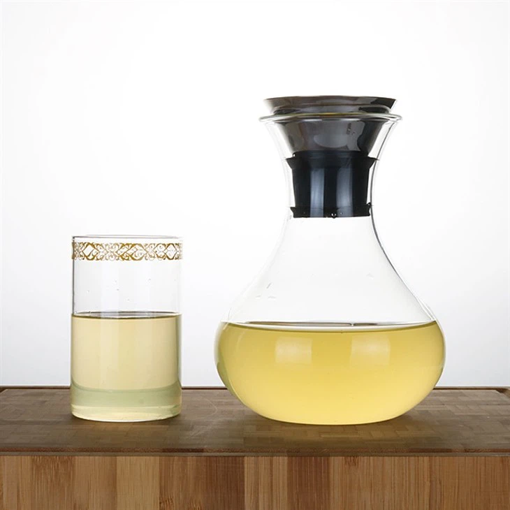 Hot Cold Tea Juice Coffee Glass Water Jug--1000ml High Borosilicate Heat-resistant Glass Water Jug